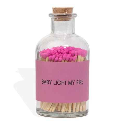 Matches in a glass bottle - BABY LIGHT MY FIRE