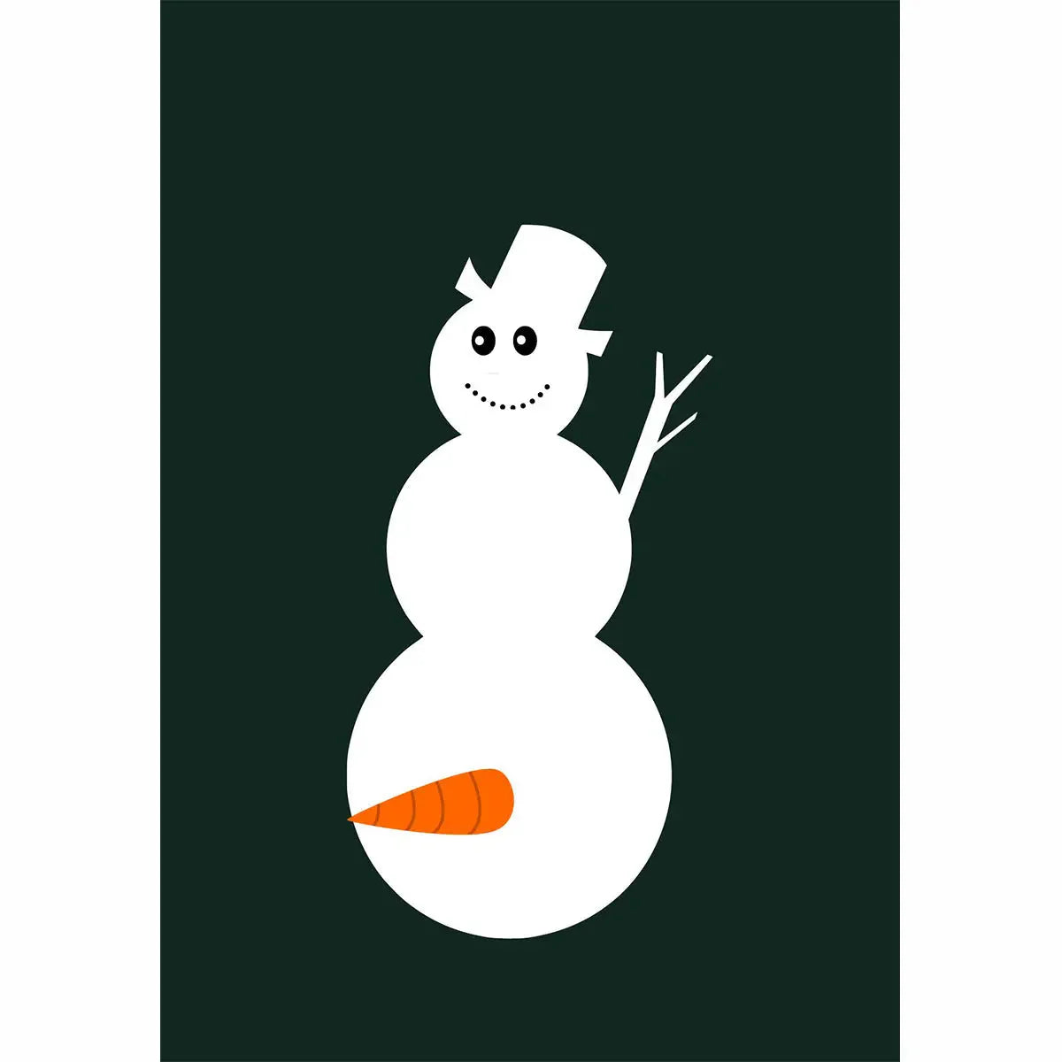 Snowman - Kortti - huumorikortit, joulu, joulukortit, kiva,