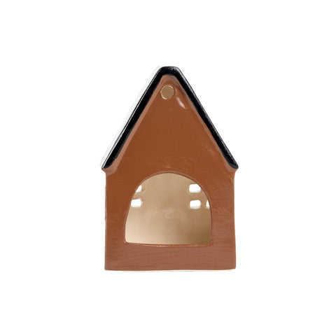 My favorite brown tinsel house / candle lantern