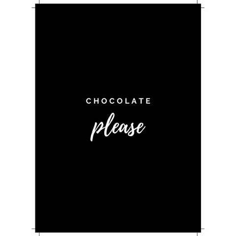 Chocolate Please - Kortti - isä, Kivaa ja Kaunista, Kortit,