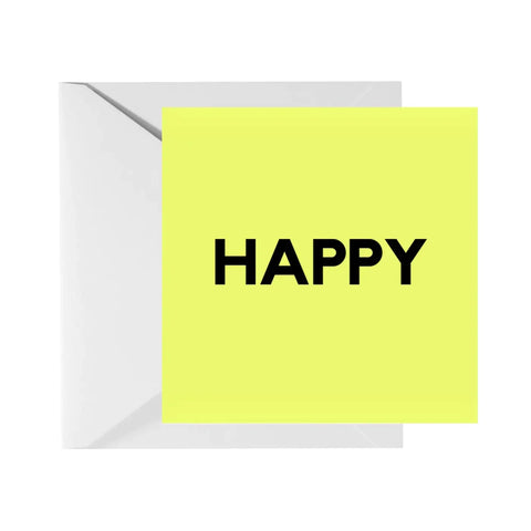 HAPPY - avattava postikortti kirjekuorella - Kivaa ja