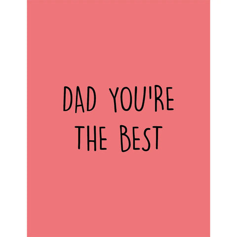 Postikortti - Dad You’re The Best - isä, isänpäivä, KIVAA JA